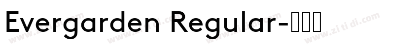 Evergarden Regular字体转换
